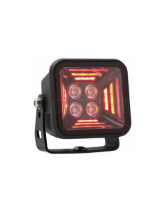 Farol de Trabalho LED Strands Dark Knight Fortex Vermelho