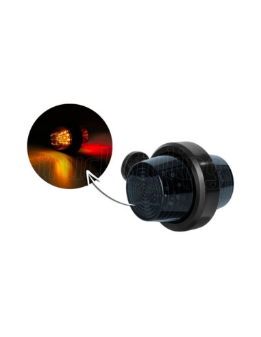 Farolim Balizagem Curto LED HORPOL Graphite Laranja-Vermelho